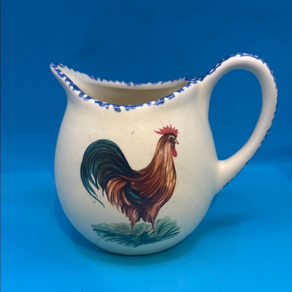 Gryphonware Vintage China Set Rooster Farmhouse Creamer
